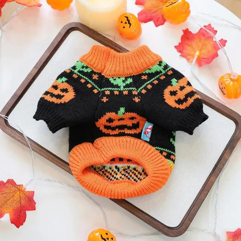 Pumpkin & Ghost Pet Sweater