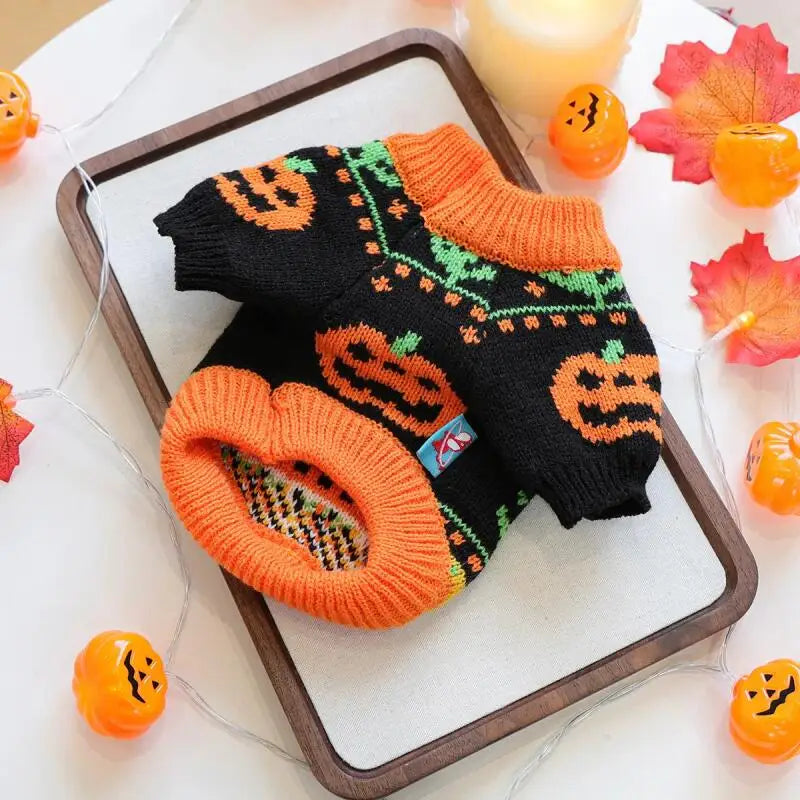 Pumpkin & Ghost Pet Sweater