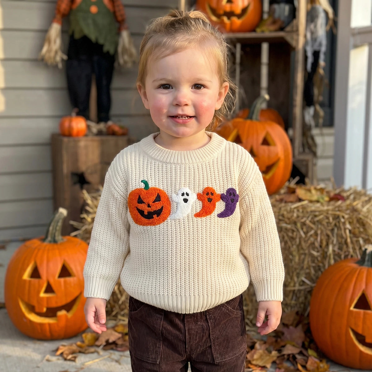 Ribbed Halloween Pullover