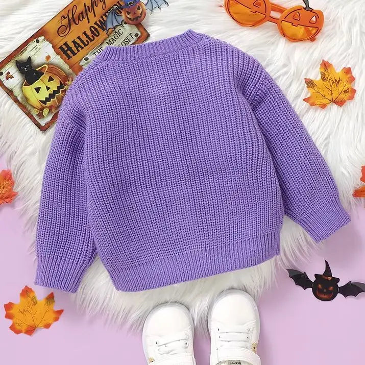 Ghost & Pumpkin Cardigan