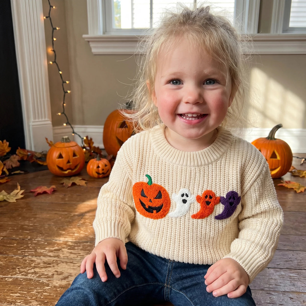 Ribbed Halloween Pullover